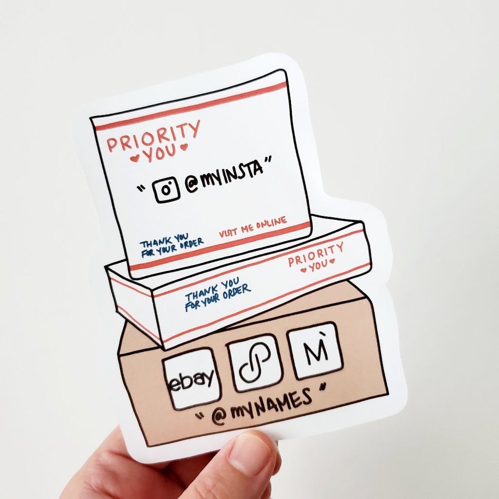 LB023 STICKERS Custom Personalizable Multi-Platform Shipping Supplies - Picture 1 of 7